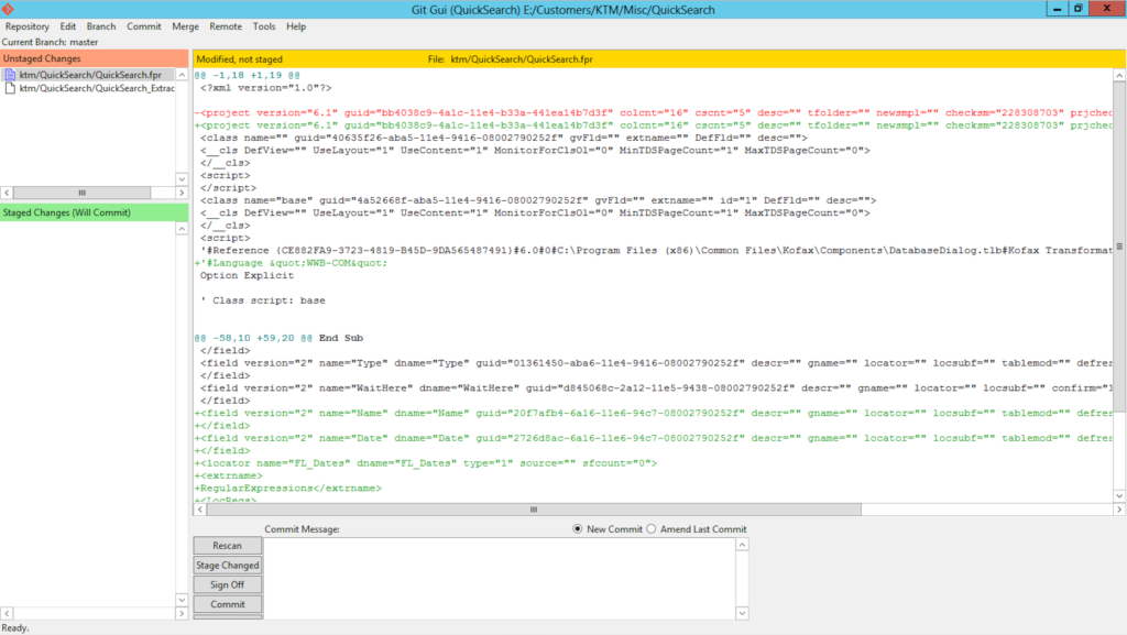 So, you've added two fields, a locator, and a line in your script.